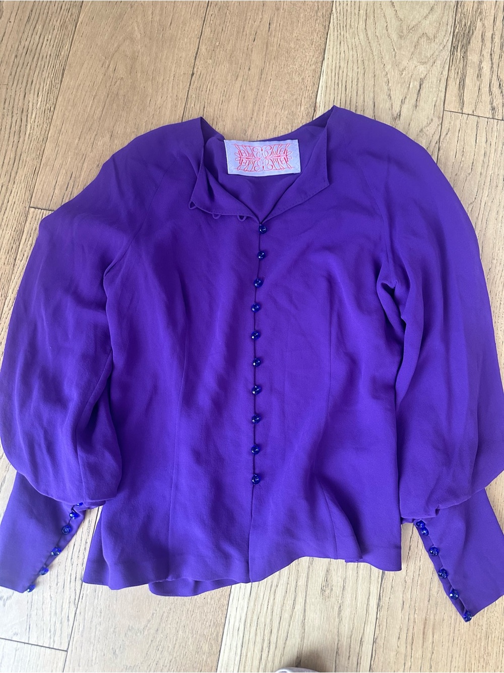 Tuleh silk vintage blouse